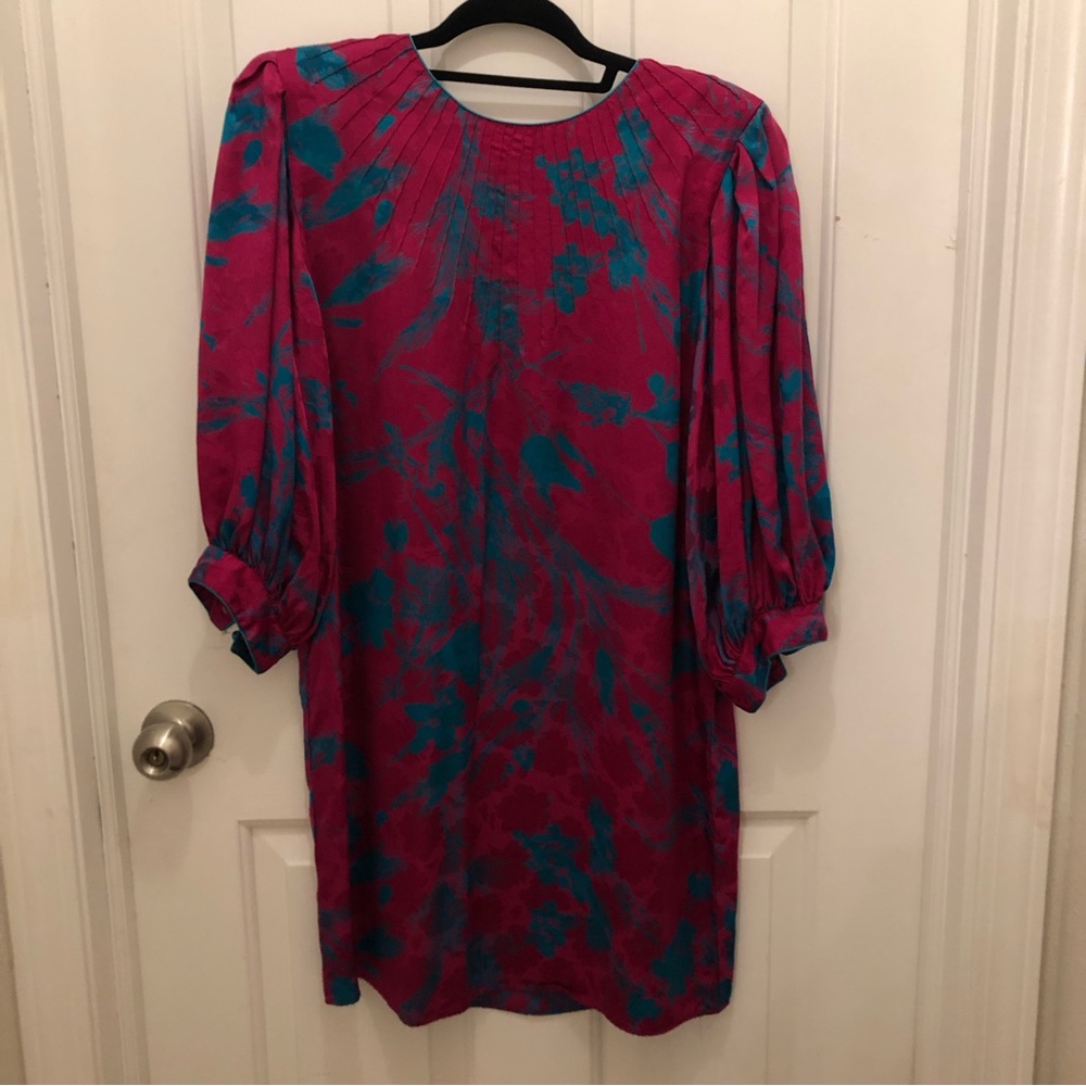 Vintage Flora Kung II Silk Dress